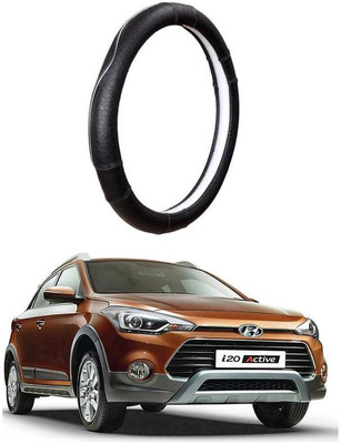 AUTO PEARL Steering Cover For Hyundai i20(Black, Leatherite)