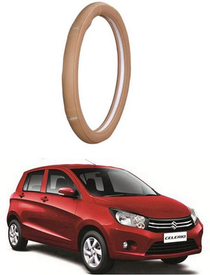 AUTO PEARL Steering Cover For Maruti Celerio(Gold Eye Beige, Leatherite)