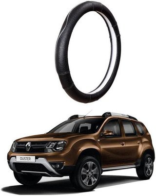 AUTO PEARL Steering Cover For Renault Duster(Black, Leatherite)