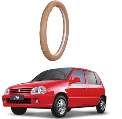 AUTO PEARL Steering Cover For Maruti Zen(Gold Eye Beige, Leatherite)