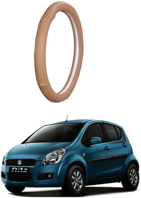 AUTO PEARL Steering Cover For Maruti Ritz(Gold Eye Beige, Leatherite)