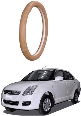 AUTO PEARL Steering Cover For Maruti Swift Dzire(Gold Eye Beige, Leatherite)