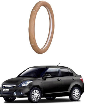 AUTO PEARL Steering Cover For Maruti Swift Dzire(Gold Eye Beige, Leatherite)