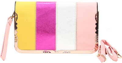 

Luxury Living Casual Silver, Pink, Green, Maroon Clutch, Green;maroon;pink;silver