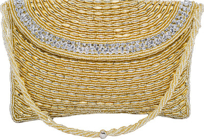 

Bagaholics Casual Gold Clutch