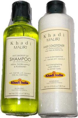 

Khadi Mauri HVN AntiDandruff Shampoo Plus Alovera Conditiioner(Set of 2)