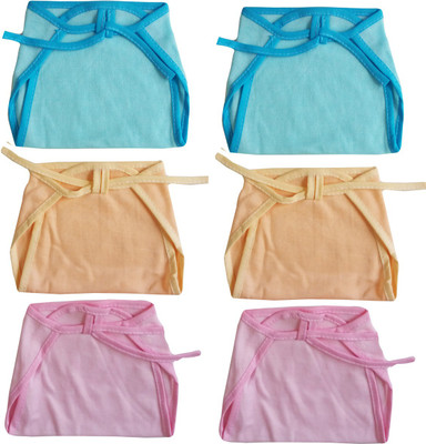 

ATXP New Born Washable Reusable Stretchable Cotton Diaper - L(6 Pieces)