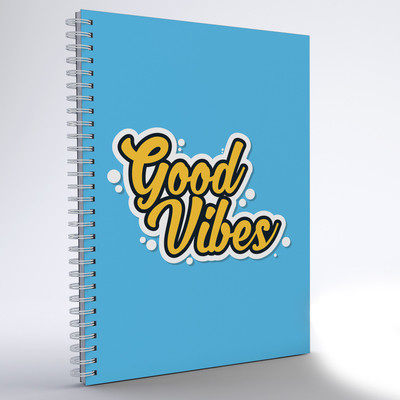 

inkFlap A5 Notebook(Wiro Notebook - Good Vibes, Blue)