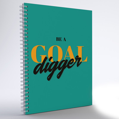 

inkFlap A5 Notebook(Wiro Notebook - Goal Digger, Turquoise Green)
