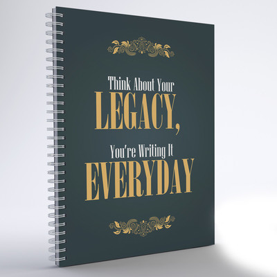 

inkFlap A5 Notebook(Wiro Notebook - Think About Your Legacy, Dark Green)