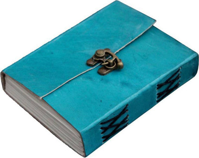 

The Leather Bags House A6 Diary(Handcrafted, Ocean Blue)