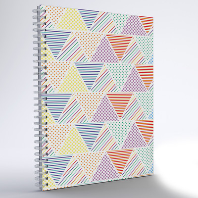

inkFlap A5 Notebook(Wiro Notebook - Line Triangles, White)