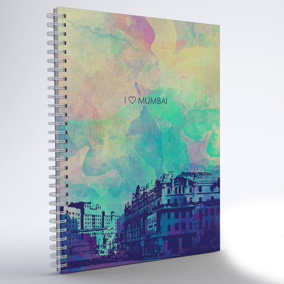 inkFlap A5 Notebook(Wiro Notebook - I Love mumbai, Varicoloured)