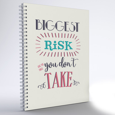 

inkFlap A5 Notebook(Wiro Notebook - Biggest Risk, Pale Yellow)