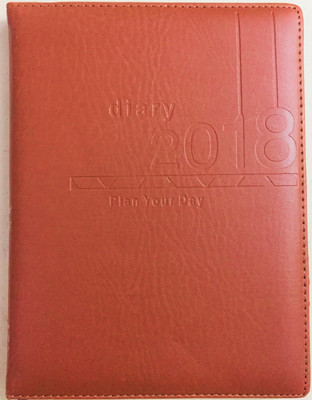 

INDOGIFTS Regular Diary(2018 Dairy, Brown, Light Brown)