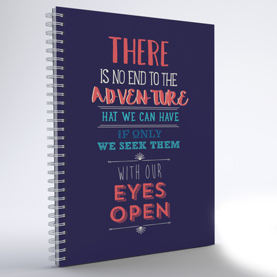 

inkFlap A5 Notebook(Wiro Notebook - There Is No End, Dark Purple)