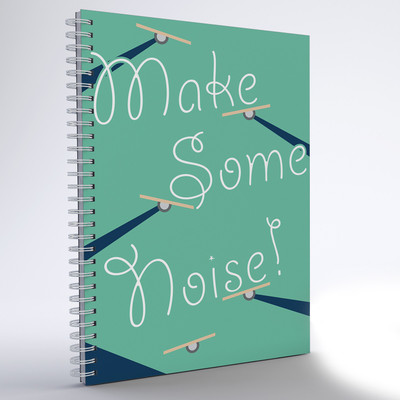 

inkFlap A5 Notebook(Wiro Notebook - Make Some Noise, Green)