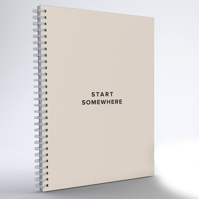 

inkFlap A5 Notebook(Wiro Notebook - Start Somewhere, Light Peach)