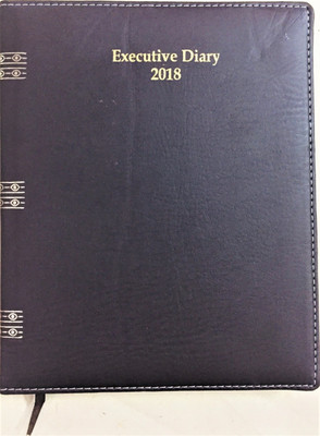 INDOGIFTS Regular Diary(2018 Dairy, Black)