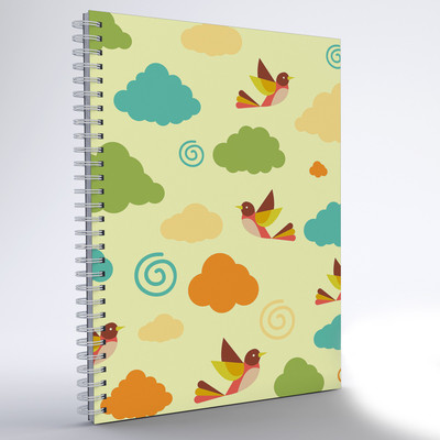 

inkFlap A5 Notebook(Wiro Notebook - Birds & Clouds, Multicolor)
