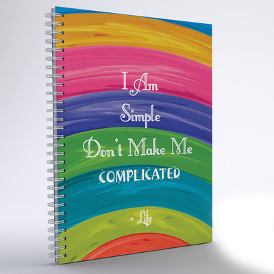 

inkFlap A5 Notebook(Wiro Notebook - I Am Simple 02, Varicoloured)