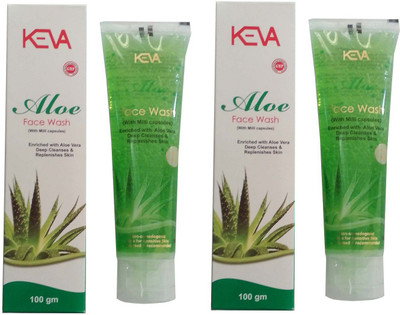 keva ALOE FACE WASH WITH MILLI CAPSULES Face Wash(200 g) available at flipkart for Rs.225