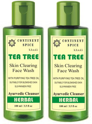 

Continent Spice Khadi Tea Tree Skin Clearing Face Wash (100 ml) -CS682005 Face Wash(200 ml)