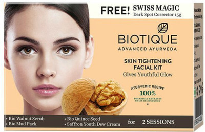 

Biotique Bio Skin Tightening Facial Kit Give Youthful Glow 75 g(Set of 5)