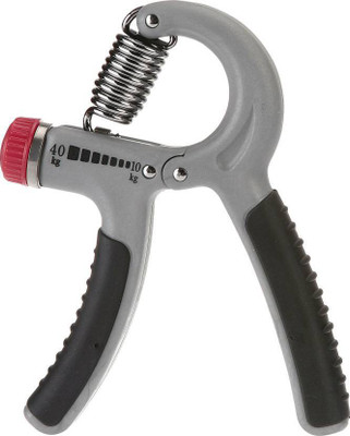 

HOMMER MULTICOLOUR ADJUSTABLE 10KG TO 40KG SOLID GREY HAND GRIP. Hand Grip/Fitness Grip(Black)