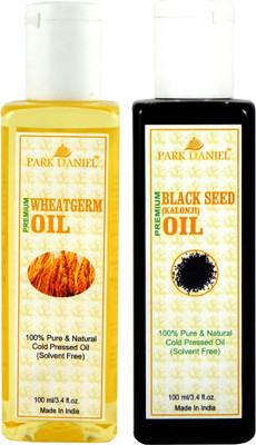 

Park Daniel Organic Wheatgerm oil and Black seed oil(Kalonji) combo pack of 2 bottles of 100 ml(200 ml) Hair Oil(200 ml)