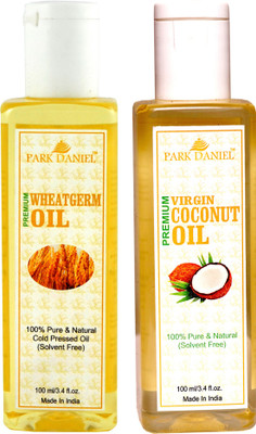 

Park Daniel Organic Wheatgerm oil and Virgin Coconut oil combo pack of 2 bottles of 100 ml(200 ml) Hair Oil(200 ml)