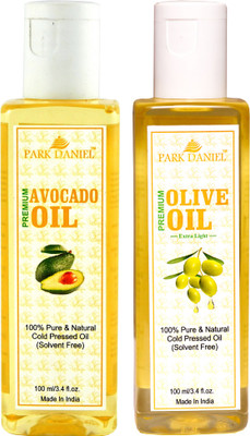 

Park Daniel Premium Avocado oil and Olive oil combo pack of 2 bottles of 100 ml(200 ml)(200 ml)