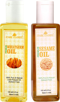 

Park Daniel Organic Wheatgerm oil and Sesame oil combo pack of 2 bottles of 100 ml(200 ml) Hair Oil(200 ml)