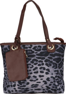 

Liza Shoulder Bag(Grey, Brown), Brown;grey