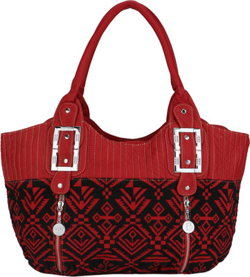 

Liza Shoulder Bag(Maroon, Black), Black;maroon