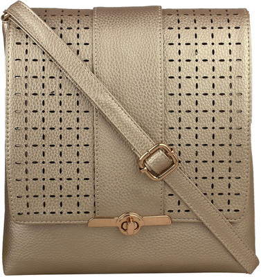 

Faslook Sling Bag(White, Gold), Gold;white
