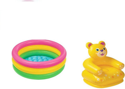 

K T BROTHERS 1452 Inflatable Pool, Sofa/ Chair(Multicolor)