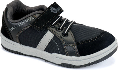 

Myau Boys & Girls Velcro Running Shoes(Black