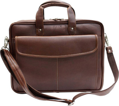

Wildmount 17 inch Expandable Laptop Messenger Bag(Brown)