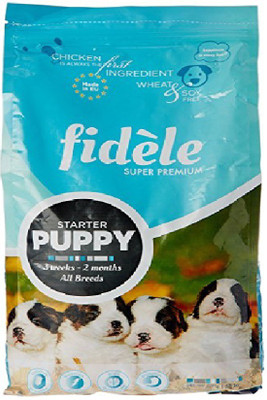 

fidele Fidele Starter Puppy (All Breeds), 4Kg (Free measuring cup inside) Chicken 4 kg Dry Dog Food