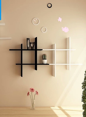 

The New Look PLUSBW MDF Wall Shelf(Number of Shelves - 4, Black, White)
