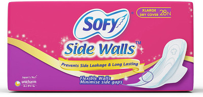 

Sofy Side Walls - XL Dry (28 Count) Sanitary Pad(Pack of 28)