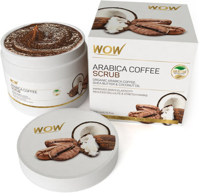 

WOW SKIN SCIENCE Arabica Coffee Scrub -Organic Arabica Coffee,Shea Butter & Coconut Oil - No Paraben & Mineral Oils Scrub(200 ml)