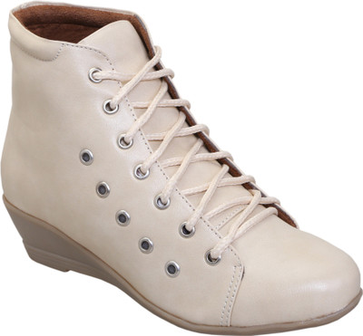 

Zappy Boots For Women(White, Cream