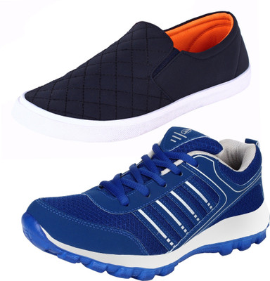 

Aero 02 Pair Combo Power Play & Canvas Sneakers For Men(Blue, Silver, Blue, Orange, Blue::silver::nblue::orange