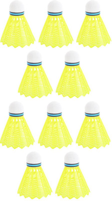 

Apro Shuttle cock Plastic Shuttle - Yellow(Medium, 77, Pack of 10)