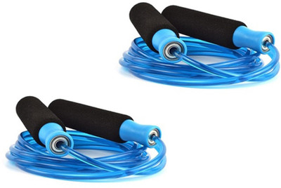 Sportshour BBB-02 Ball Bearing Skipping Rope(Blue, Length: 275 cm), Black/blue;blue