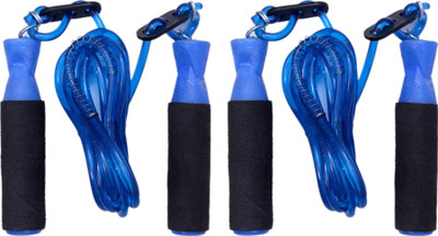 

Sportshour BBB-02 Ball Bearing Skipping Rope(Blue, Length: 275 cm), Black;blue