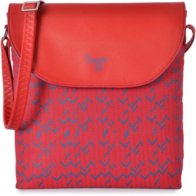 

Baggit Women Casual Red PU Sling Bag