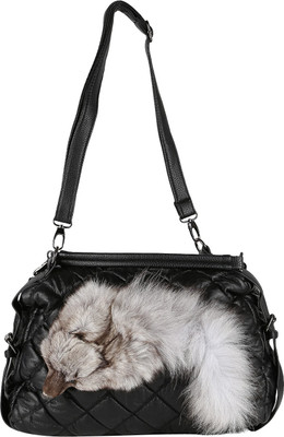 

Liza Women Casual Black PU Sling Bag